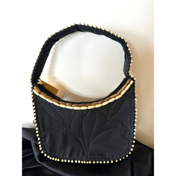 NWT Jackson Hole Clothiers Tibetan Wooden Beaded Handbag Purse Small - Picture 4 of 9